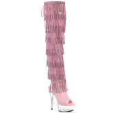 Pleaser Delight 3017Hg Rsf Baby Pink Holo Platform Shoes